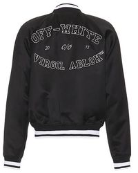 Off-White c/o Virgil Abloh - College Sateen Souvenir Jacket - Lyst