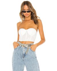 superdown Lilly Lace Bustier Top - White