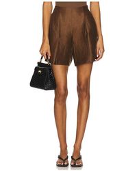 L'Agence - Hadleigh Long Short En Color Marrón Talla (También En 10, 2, 4, 6, 8) - Lyst