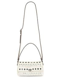 Tory Burch - Charlie Embellished Small Shoulder Bag - Lyst