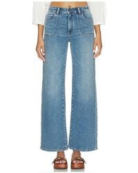 PAIGE - Anessa With Rounded Stitch Though Pockets Jean - Lyst