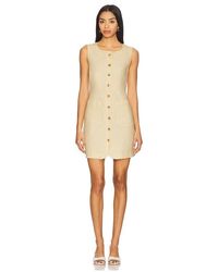 Posse - Emma Button Down Mini Dress - Lyst