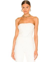 Nbd - Tara Boucle Knit Bustier Tube Top - Lyst