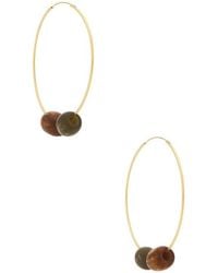 Casa Clara - Pendientes De Aro Treasure En Color Marrón Talla - Lyst