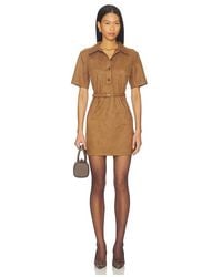 Elodie the Label - Ace Faux Suede Mini Dress - Lyst