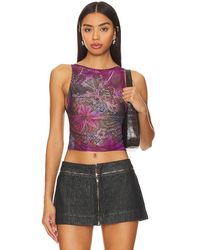 Jaded London - Backless Hotfix Mesh Top - Lyst