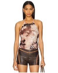 Kim Shui - Oberteil Sequin Halter - Lyst