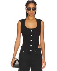 FRAME - The Seamed Scoop Bustier - Lyst