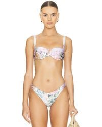Zimmermann - Halliday Balconette Bikini Top - Lyst