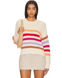 525 - Ida Button Shoulder Rib Pullover Sweater - Lyst