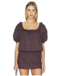 WeWoreWhat - Puff Sleeve Button Up Top - Lyst