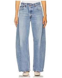 aligrace - Pantalón De Corte Amplio. En Color Azul Talla (También En 25, 27, 29, 30, 31, 32, 33, 34) - Lyst