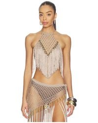 MY BEACHY SIDE - Aria Hand Crochet Halter Top - Lyst
