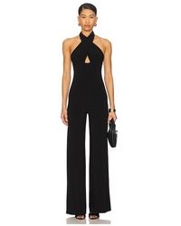 Norma Kamali - Halter Straight Leg Jumpsuit - Lyst