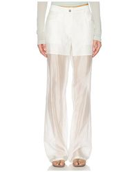 Helmut Lang - Sheer Bootcut Pant - Lyst