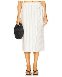 Vince - Seedling Stripe Wrap Skirt - Lyst