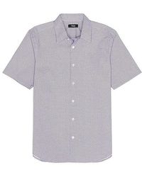 Theory - Irving Optical Tile Shirt - Lyst