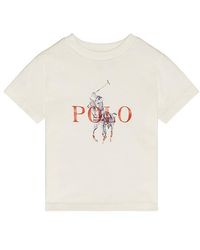 Polo Ralph Lauren - Short Sleeve Jersey Knit Polo Player Graphic T-Shirt - Lyst