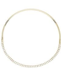 By Adina Eden - Cz Half Tennis Collar Choker - Lyst