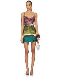Donde Esteban - La Sierra Silk Mini Dress - Lyst