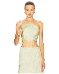Alexis - Nali Top En Color Verde Salvia Talla (También En M, S, Xs) - Lyst