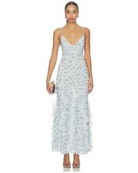 For Love & Lemons - Elea Beaded Maxi Dress - Lyst