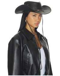 Lamarque - X Revolve Dollie Leather Cowboy Hat - Lyst