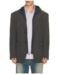 we11done - Hood Detachable Blazer - Lyst