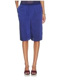 SER.O.YA - Brice Satin Bermuda Short - Lyst