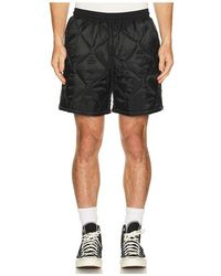 Alpha Industries - Relaxed Quilted Short En Color Negro Talla (También En Xl/1X, Xxl/2X) - Lyst