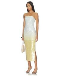 Alice + Olivia - Delora Sequin Strapless Midi Dress - Lyst
