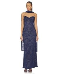 Runaway the Label - Amana Strapless Scarf Maxi Dress - Lyst