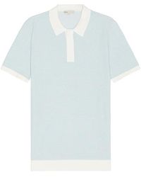 Onia - Textured Knit Polo - Lyst