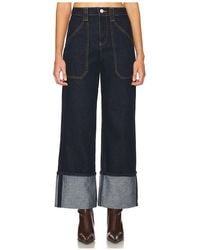 Blank NYC - Cuffed Straight Jeans - Lyst
