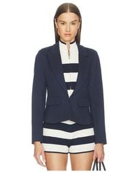 Central Park West - Chelsea Rugby Stripe Sweater Dickey Jacket - Lyst