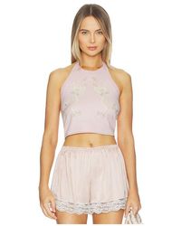 For Love & Lemons - Loralai Knit Top - Lyst