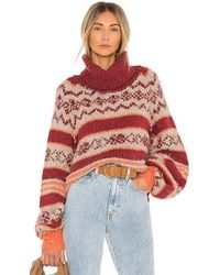 Free People Check Me Out Pullover - Red