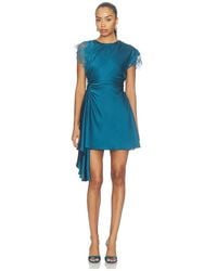 AMUR - Zina Ruched Mini Dress - Lyst