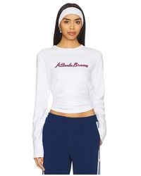 Terez - X Revolve Atlanta Braves Long Sleeve Baby Tee - Lyst