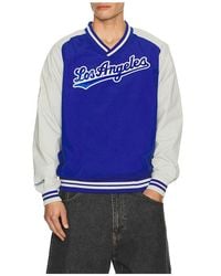 Mitchell & Ness - Mlb Dodgers Nylon Pullover Jacket - Lyst