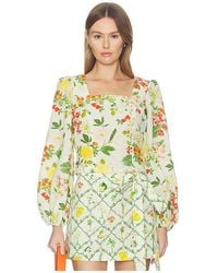 VERANDAH - Square Neck Crop Blouse - Lyst