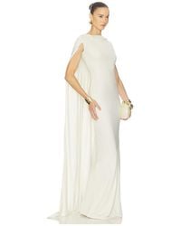 Helsa - The Alva Caped Jersey Dress - Lyst