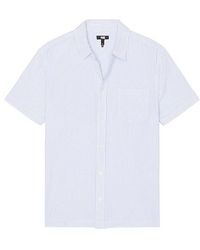 PAIGE - Camisa Desoto En Color Bebe Azul Talla En - Lyst
