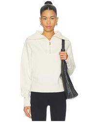 Perfect Moment - Half Zip Wool & Cashmere Top - Lyst