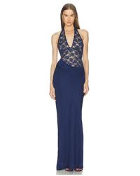 Runaway the Label - Lina Halter Draped Maxi Dress - Lyst