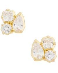 Shashi - Georgian Cut Stud Earring - Lyst