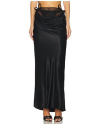 MARRKNULL - Vine Flowers Long Skirt - Lyst