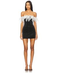 Prabal Gurung - Off-Shoulder Lace Trim Mini Dress - Lyst
