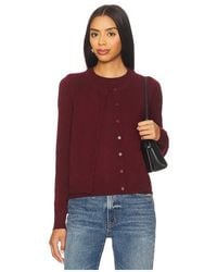 Line & Dot - PULL DOUBLE ÉPAISSEUR AYLA en Burgundy - Lyst