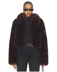 L'academie - 'Academie Savoie Faux Fur Jacket - Lyst